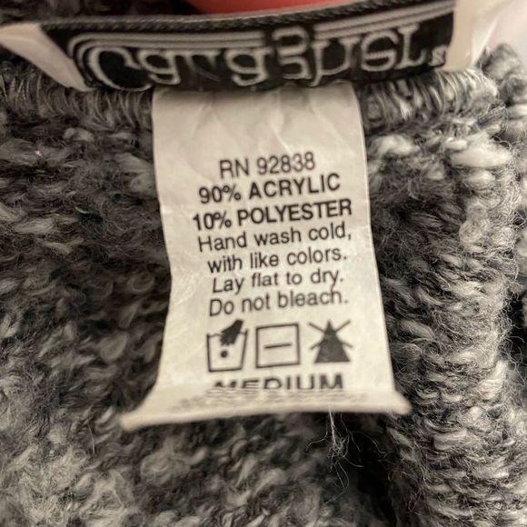 Gallagher Vintage Button Up Cardigan Sweater Grey - Picture 6 of 6